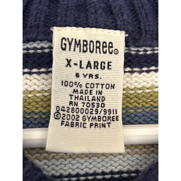 Vintage Gymboree Boys Striped Preppy Sweater Vest XL 6 Years Classic Retro - Picture 4 of 5